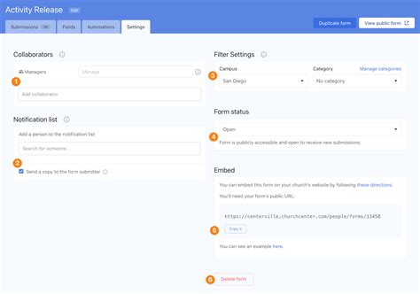 Image result for Forms Settings