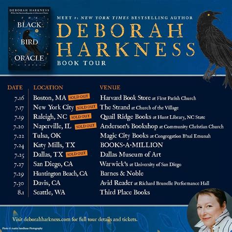 Meet Deborah Harkness on the Road in Celebration of Her Eagerly ...