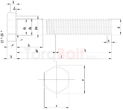 ISO 4014 Hexagon Head Bolts Dimensions Standards Specifications
