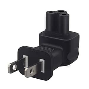 CLUB BOLLYWOOD US Plug to IEC320 C5 Plug Converter Durable for Notebook ...