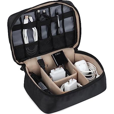 House of Quirk Electronics Accessories Organizer Bag, Universal Carry ...