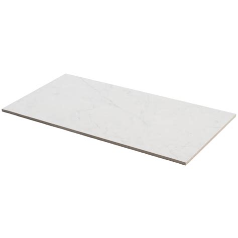 Artmore Tile (Sample) Enigma Carrara Giola 4-in x 8-in Matte Porcelain ...