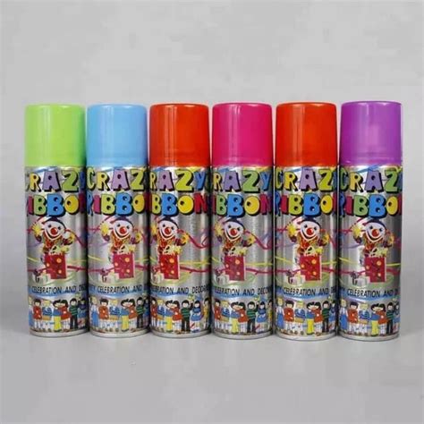 gorgeous moment Non-Flammable Color Silly String Spray Party Crazy ...