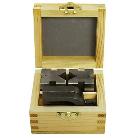 Precision Engineers Vee Blocks Clamp Set - V Block Matched Pair Wooden ...