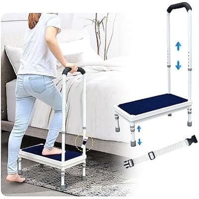 KAVIL Bedside Steps for High Beds Step Stool with Handle India | Ubuy