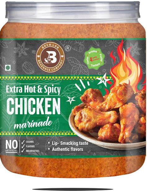 Brew Lab Extra Hot & Spicy Chicken Marinade | Perfect Marination Masala ...