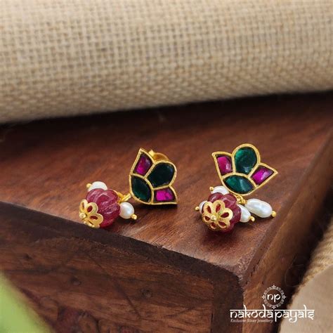 Silver Gold Plated Earrings – Page 6 – Nakoda Payals