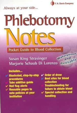 Phlebotomy Notes: Pocket Guide to Blood Collection : STRASINGER ...