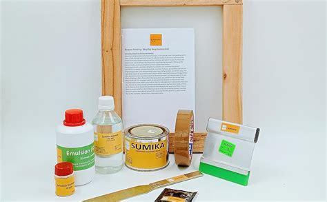 sumikrafts Screen Printing Kit for Beginners – Starter Box with Small ...