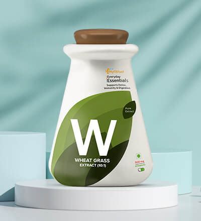 Buy Best Wheat Grass Extract (10:1) 500mg in India – MyFitFuel
