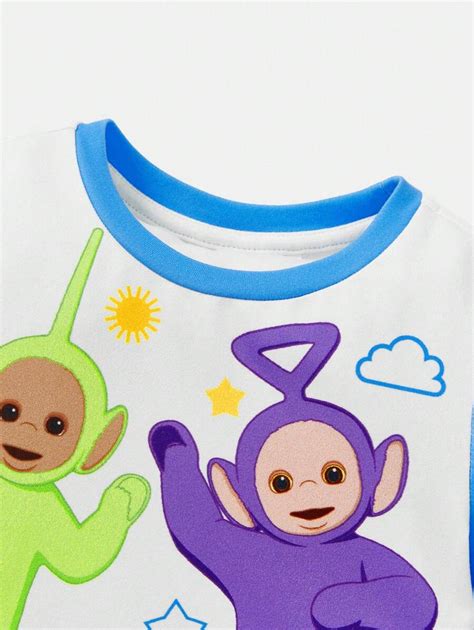 Teletubbies X SHEIN Macacão Fofo Estampa de Nuvem e Estrela de Desenho ...
