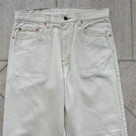 Levi's 550 White Denim Pants | DESERTSNOW