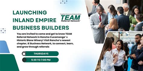IE Business Network: Get to Know TEAM – Launching Rancho Cucamonga’s ...