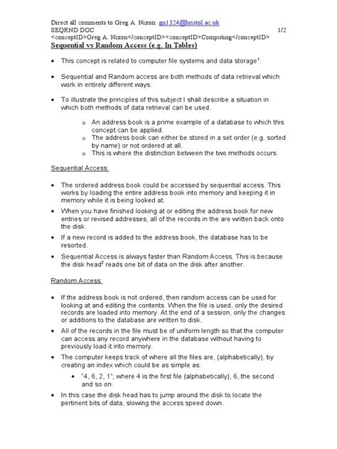 Image result for Differentiate Between Sequential Access File and Random Access File