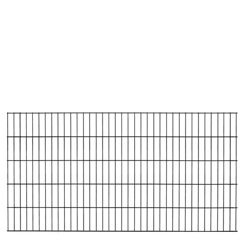 Doppelstabmattenzaun-Set 'Pico S 2.0' anthrazit 1000 x 100 cm