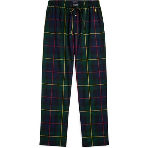 Polo Ralph Lauren Print Cotton Pajama Pants In Green Multi | ModeSens