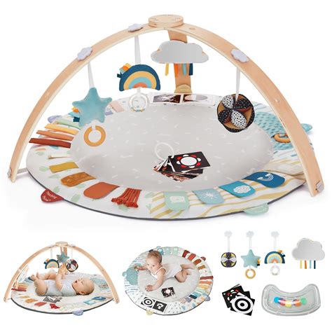 Blissful Diary Baby Play Gym & Mat, 5 Developmental Zones Baby Activity ...