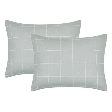 4-Piece Grey Windowpane Printed Duvet Set with Insert, Full/Queen