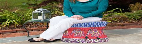 Square Jewels Bamboo Rajasthani Single Handmade Patchwork Cotton Mudda ...