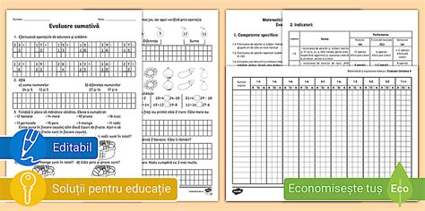 Evaluare MEM clasa I, unitatea V | Twinkl România
