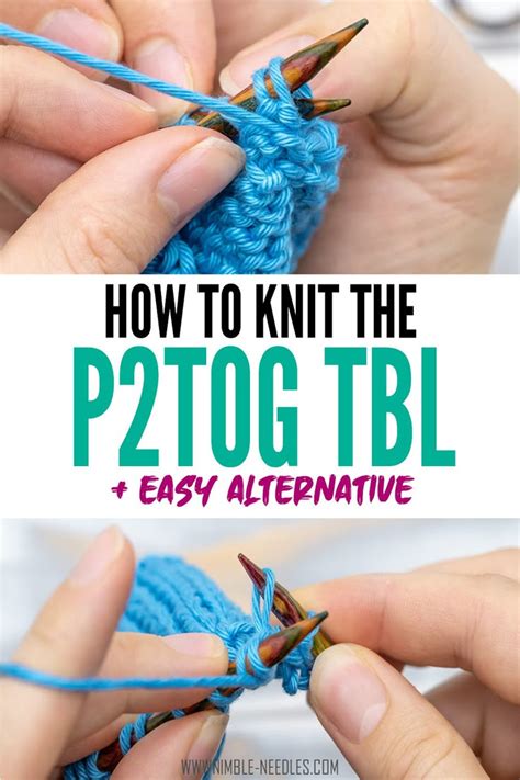 Image result for P2tog through Back Loop