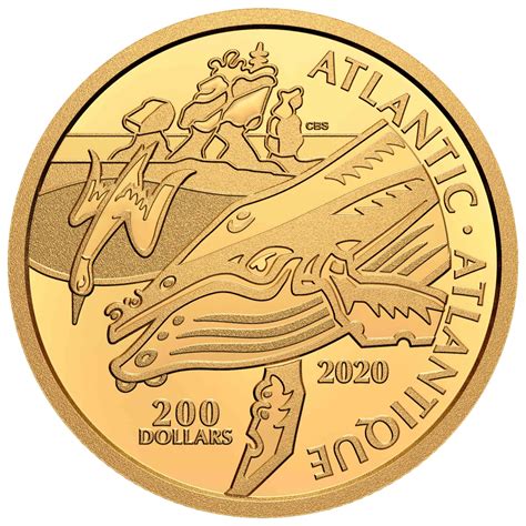 2020 $200 Canadian Coastal Symbols: The Atlantic - Pure Gold Coin - TSC.ca