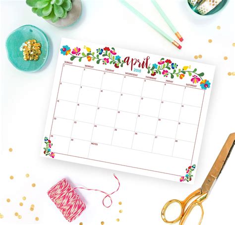 April Calendar Ideas - Printable Calendars AT A GLANCE