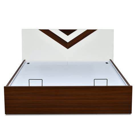 Buy Orion Prime Bed with Semi Hydraulic Storage (Walnut) @Best Price ...