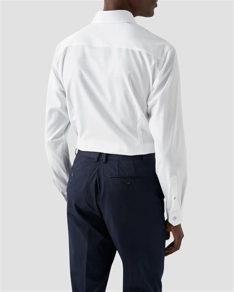 White Poplin Shirt - Eton