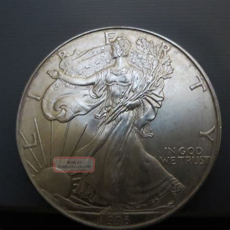 1996 American Silver Eagle. 999 1 Ounce Dollar Coin