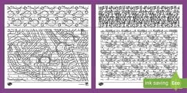 Big and Small Colouring Page | Colouring Sheets