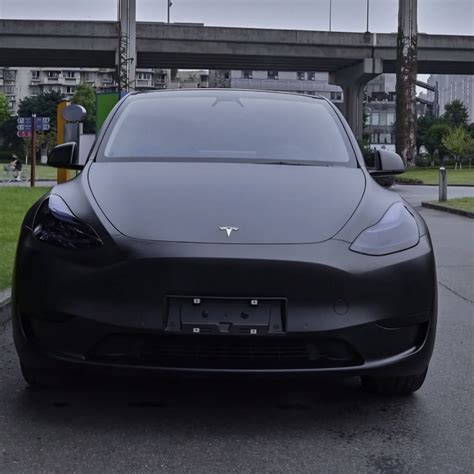 Best Matte Black Car Vinyl Wrap Tesla Model Y Wrap