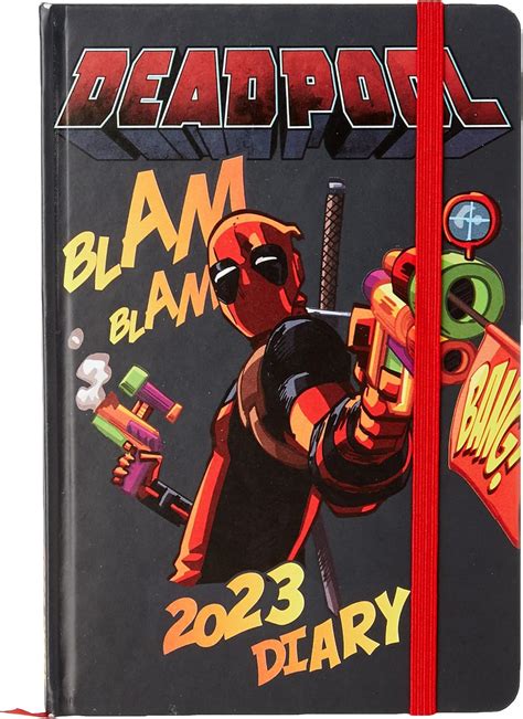 Buy Pyramid International Deadpool Diary 2023, A5 Hard Cover, Week to a ...