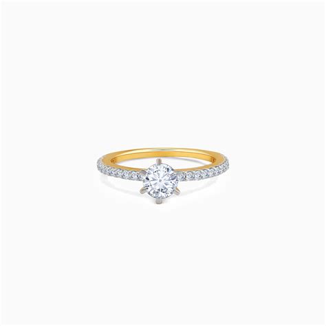 Buy Gold Everlight Solitaire Diamond Ring Online | GIVA Jewellery ...