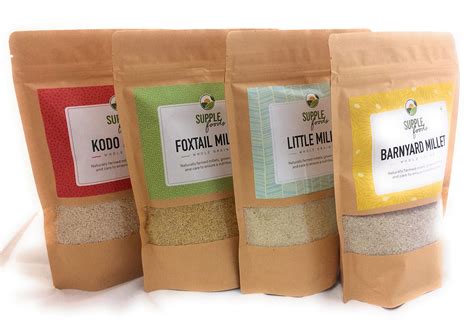 SUPPLE foods Barnyard, Foxtail, Little And Kodo Organic Millets Whole ...