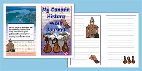 * NEW * My Canada History Week Grades 4-6 Journal Writing Frame