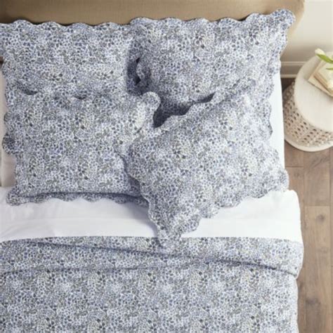 Mabel Ditsy Floral Quilted Bedding with Watercolor Design & Cotton