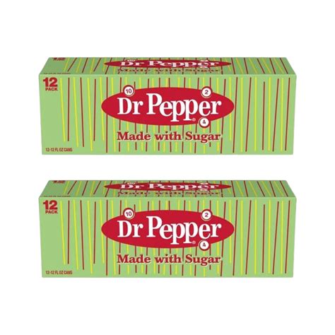Dr. Pepper Made With Real Sugar 12 Ounce Cans – Louisiana Pantry