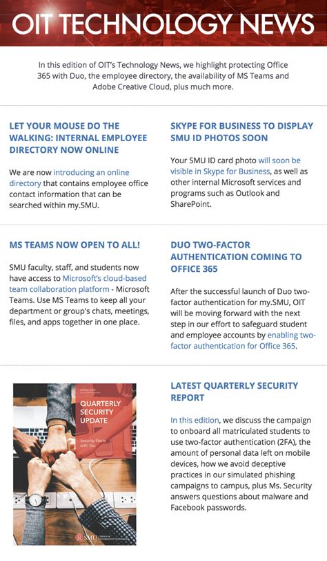 OIT Technology News: Summer 2019 Edition