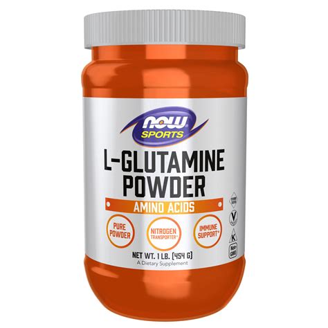 Now Foods Sports Nutrition L Glutamine Pure Powder Nitrogen Transporter ...