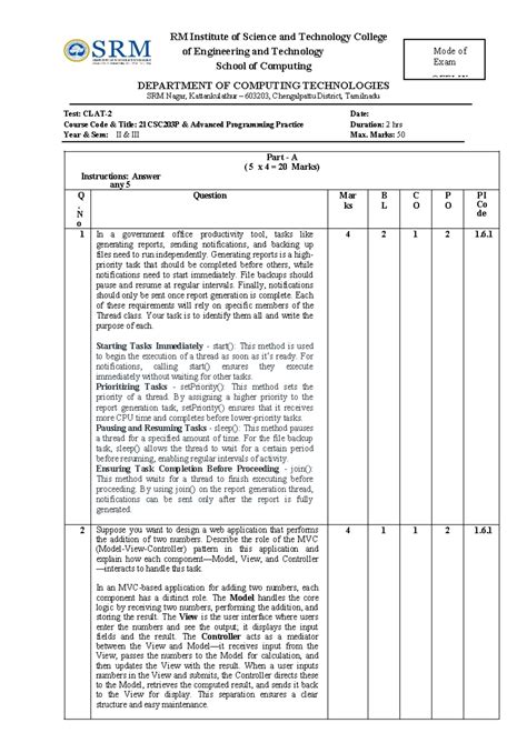 Set B Answer key - MMNMNM - RM Institute of Science and Technology ...
