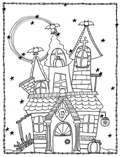 Haunted Castle Coloring Pages