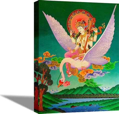 Tamatina Thangka Canvas Painting | Goddess Tara | Buddhism Art ...