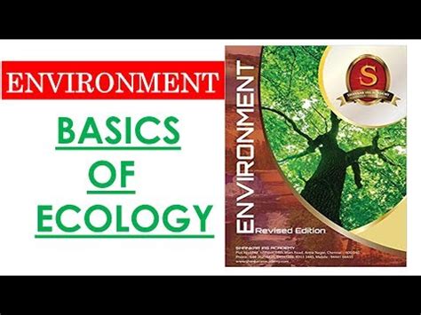 Basics of Ecology Video Lecture - Famous Books for UPSC Exam (Summary ...
