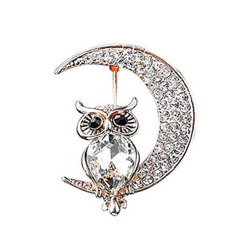 Buy Broochhero Creative Cute Owl Pattern Brooch Womens Suit Scarf ...