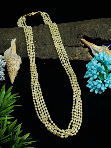 1 gm Microgold plating Pearls beads chain 32centi meter 8622N – Griiham