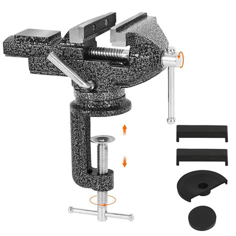 Buy GOXAWEEUniversal Bench Vise, 3.15 Inch Table Clamp, 360° Swivel ...