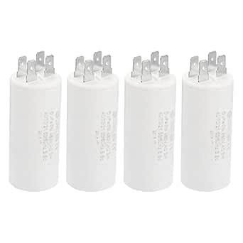 PATIKIL CBB60 6uF Running Capacitor,4Pcs AC 450V 4 pins 50/60Hz ...