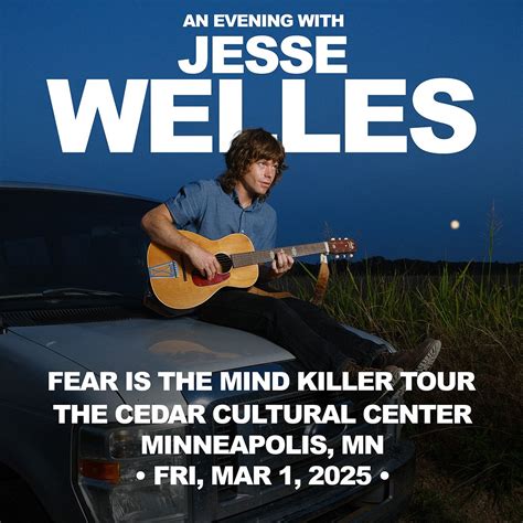 SOLD OUT FIRST AVENUE PRESENTS: An Evening with JESSE WELLES — The ...