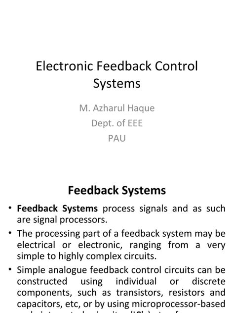 Image result for Feedback Control Examples
